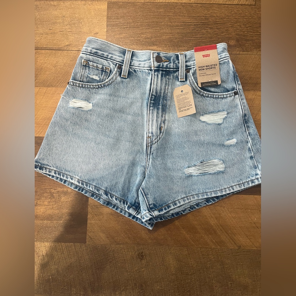 Levi's High Waisted Mom Shorts